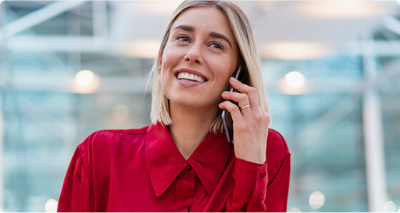 Licensed insurance agent helping client on phone call