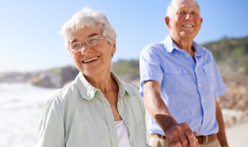 Happy, healthy senior couple